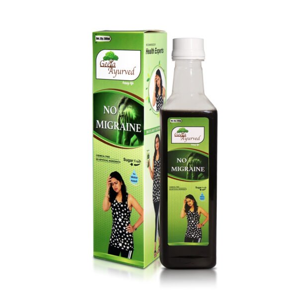 No Migraine 500ML pack of 1, 100% Herbal & Organic